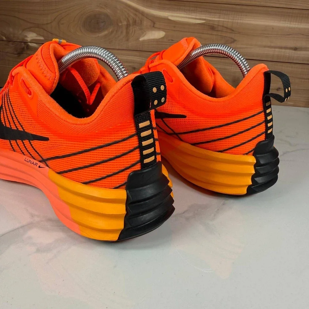 Nike‎ Lunar Roam Total Orange Black Running Shoes HJ9145-809 Mens 8